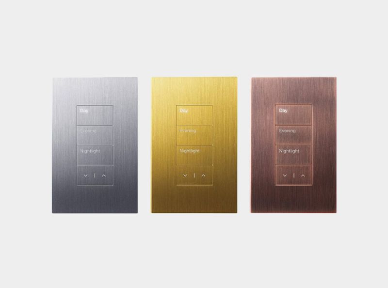 lutron keypads in different finishes